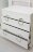 Комод 4 ящика Милан, серебро 