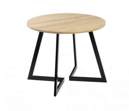 Стол круглый Гермес 1050 опора черная 